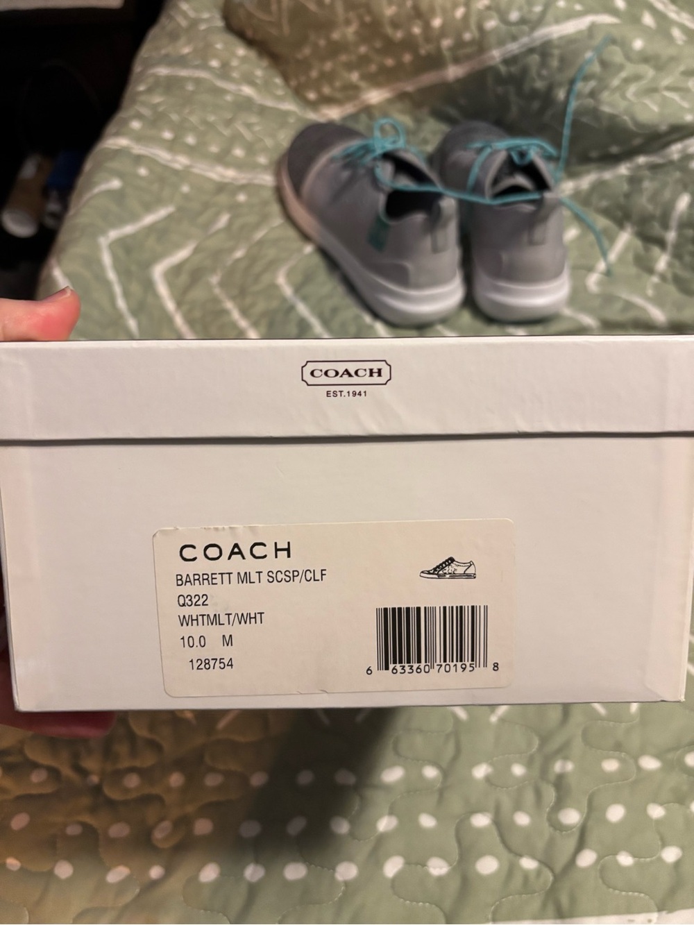 Coach Brown Signature Canvas Low-Top Sneakers - Picture 6 of 6